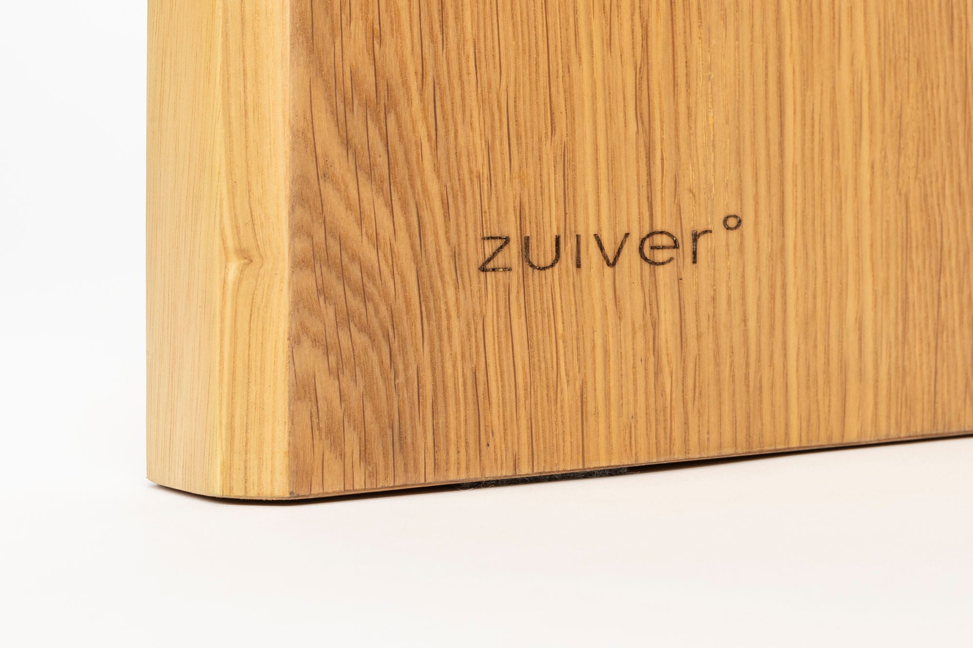 Zuiver Brave Curved Natural Oak Wood Coffee Table